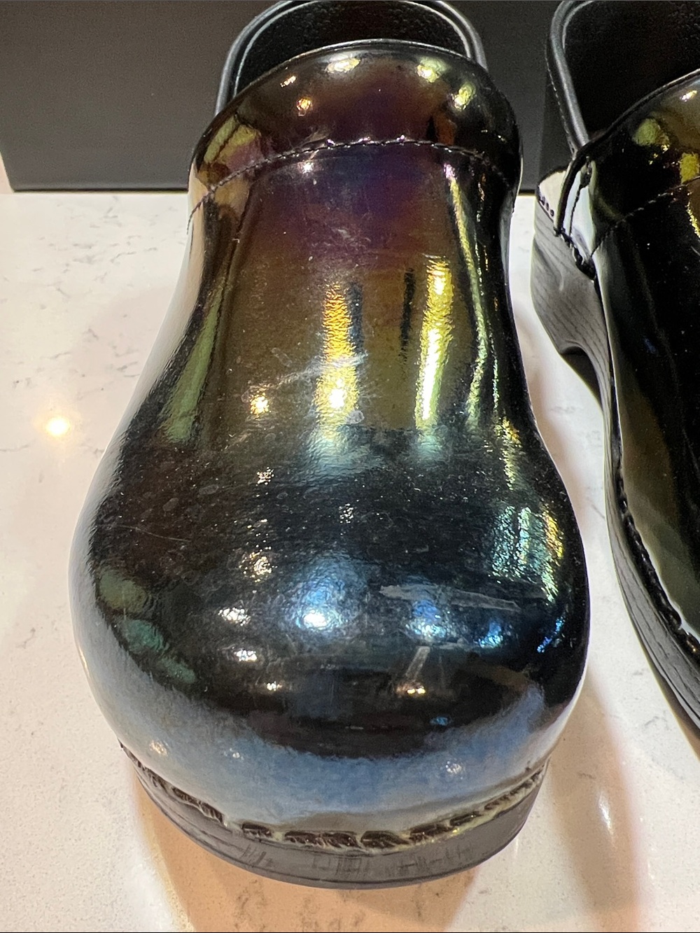 Dansko XP 2.0 Women's Rainbow Fleck Patent Leather Clog U.S. 9.5 EU Size 40 - Picture 10 of 16